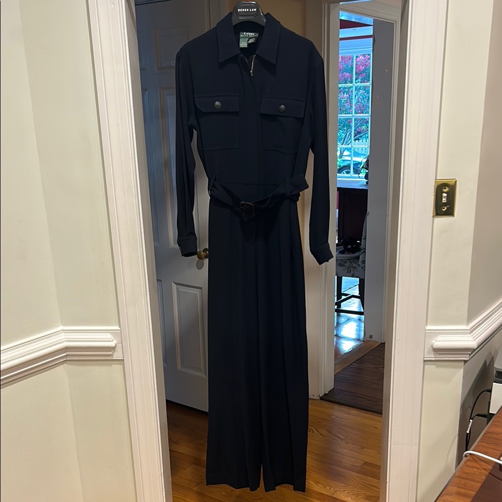 Ralph Lauren Navy Blue Pantsuit